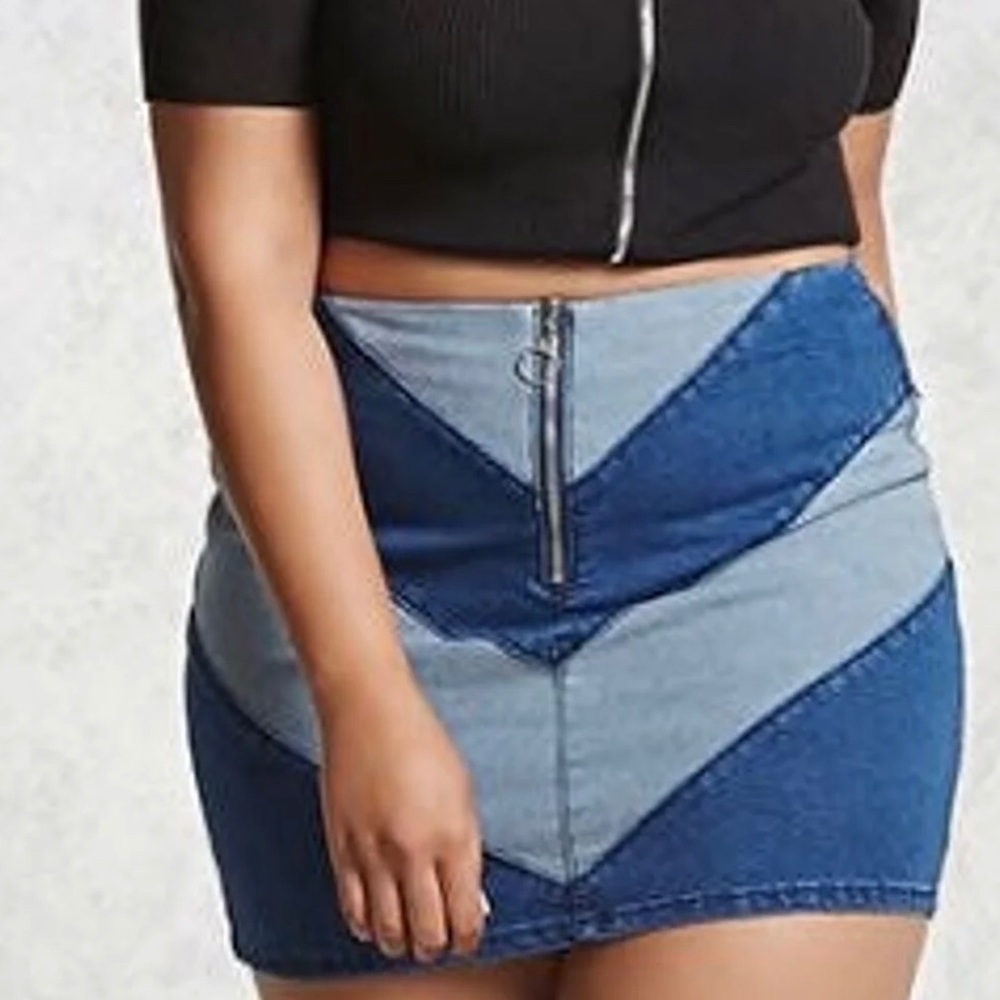 Denim Mini Skirt